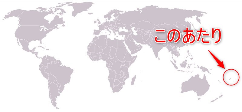 ラロトンガ島の地図