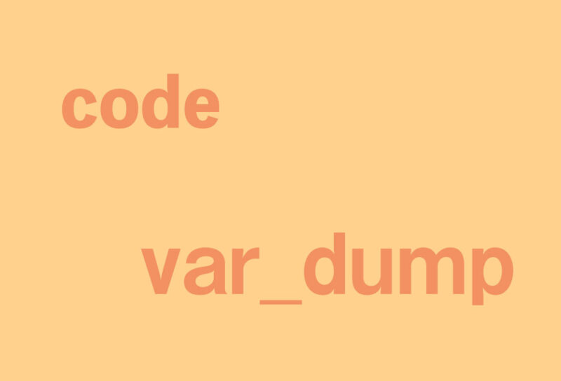 code var_dump